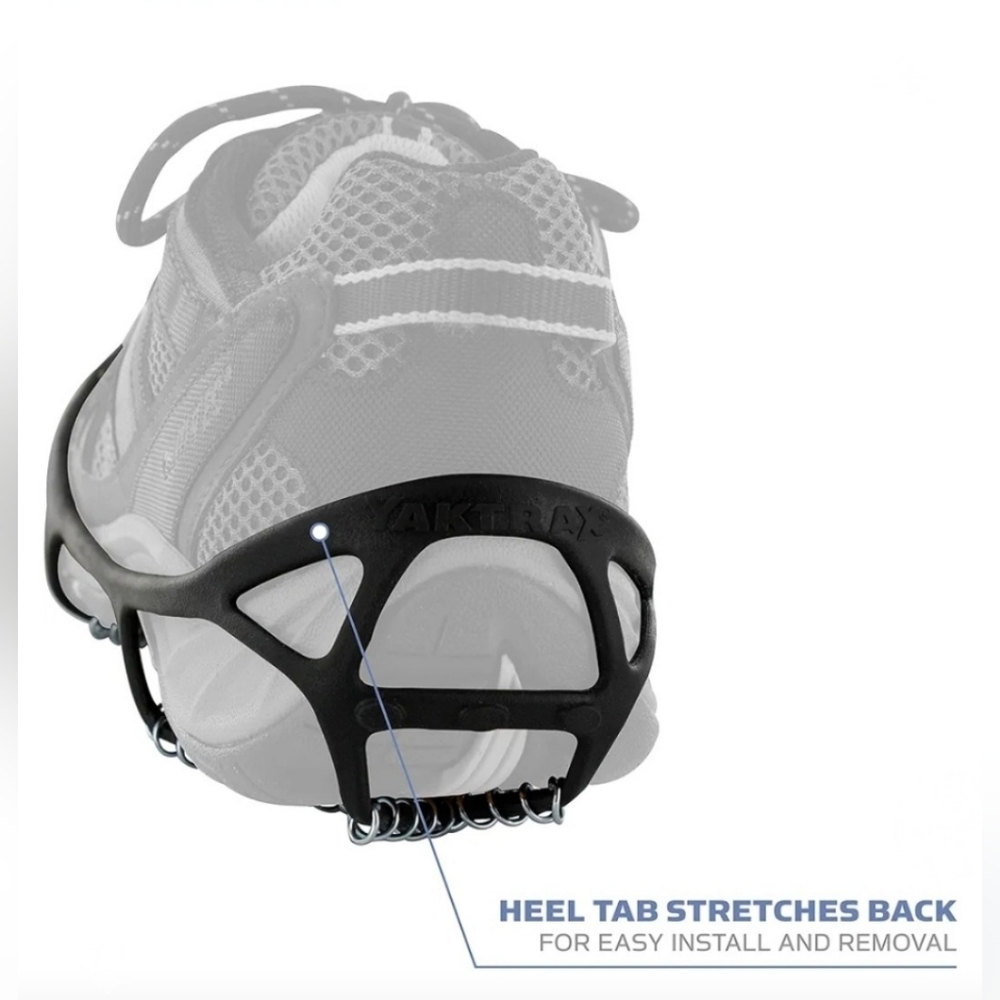Yaktrax Unisex Walk Traction Cleats Snow Ice Grips Shoe Chains Black Size M - Picture 3 of 13